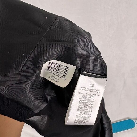 BCBGMAXAZRIA Black Slit Back Wool Blend Blazer Jacket Women's XXS - Picture 12 of 12